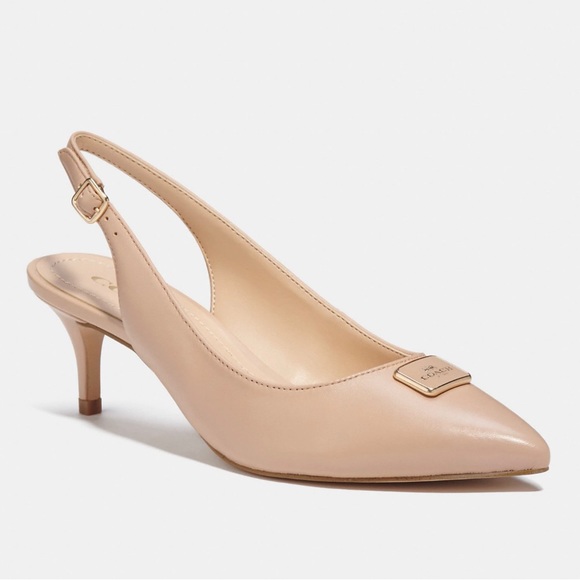 Coach Jillian Slingback Women Heels - Colour: Beechwood - Size: 7.5 - Brand New - Picture 1 of 4